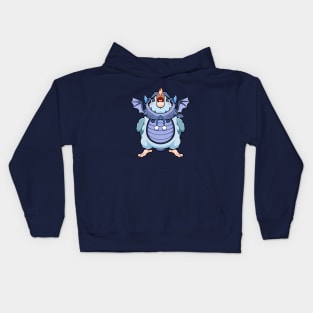 The Magical Blue Pacific Parrotlet: A Little Fluffy Dragon Kids Hoodie